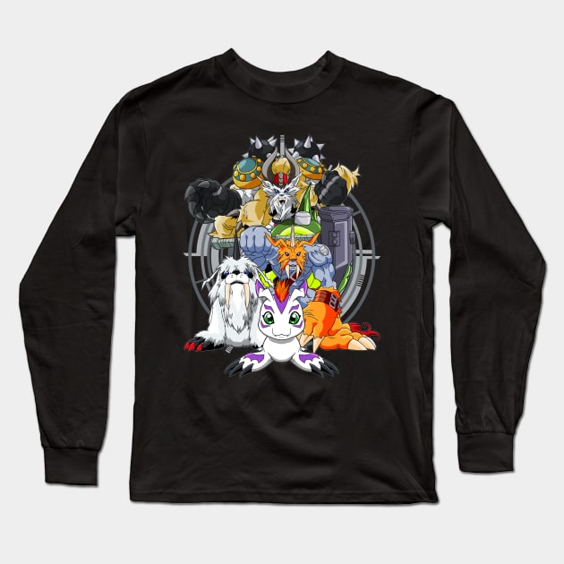 Gomamon Evolution Long Sleeve T-Shirt by svthyp